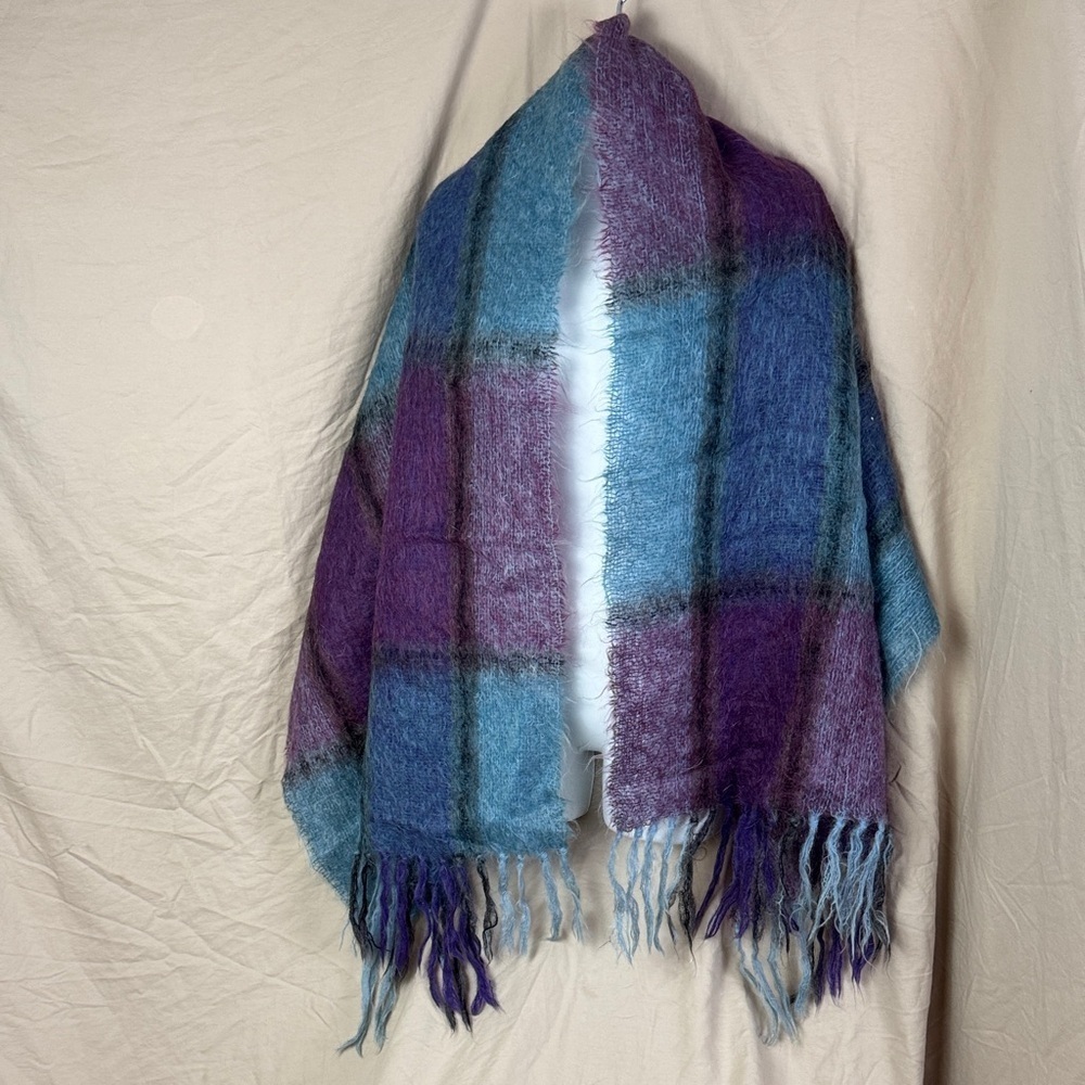 Vintage Mohair scarf throw shawl